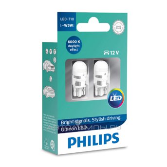 Philips W5W T10 6000K Ultinon LED